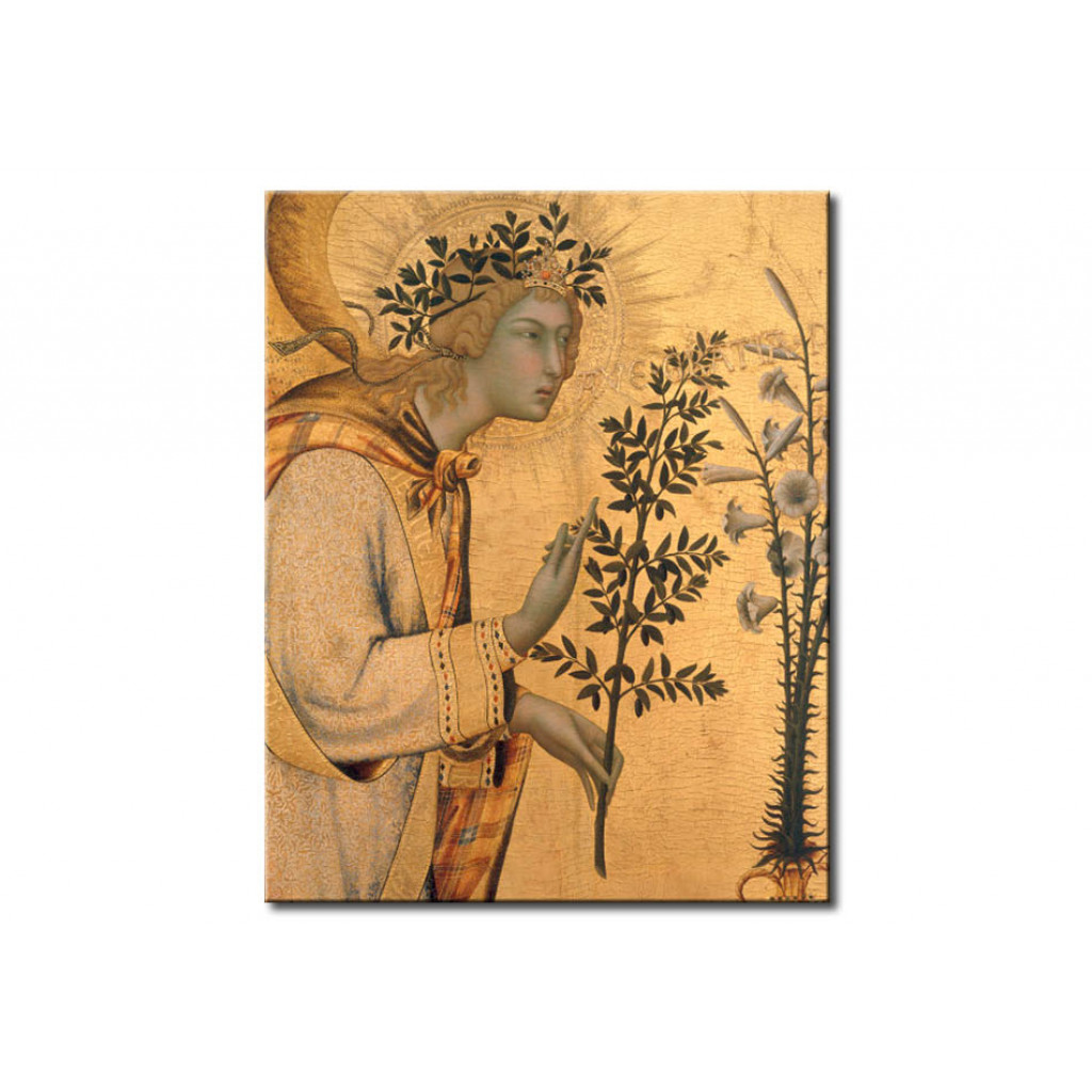 Schilderij  Simone Martini: The Annunciation To Mary