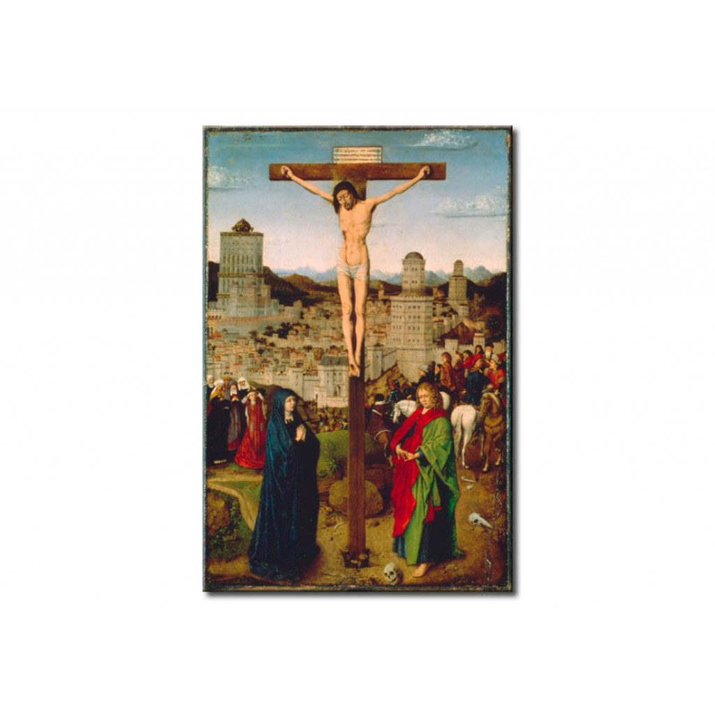Schilderij  Jan Van Eyck: Crucifixion