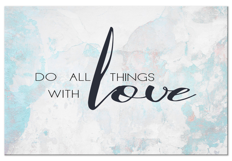 Quadro su tela Do All Things With Love (1 Part) Wide