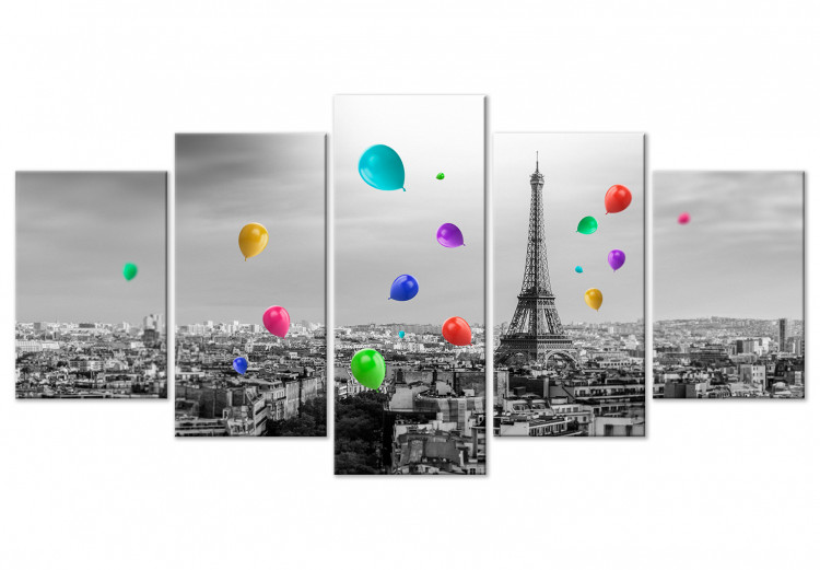 Paryski balonik (5-częściowy) szeroki kolorowy