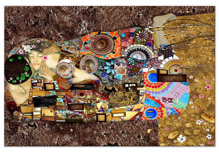 Quadro em tela Klimt's Love (1 Part) Wide 129350