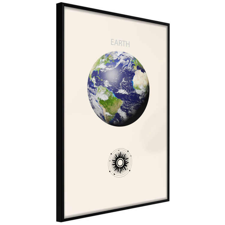 Wall Poster Earth - Green Planet and Abstract Composition With Solar System 146250 additionalImage 6