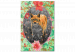Paint by number Stately Lynx - Portrait of a Wild Cat in the Light of the Evening Sun and Flowers 146550 additionalThumb 6