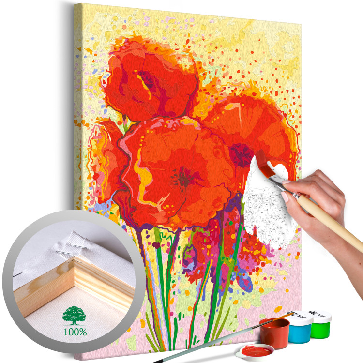 Paint by number Floral Harmony - Colorful Bouquet With Ripe Poppies 149750