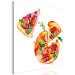 Obraz Pizza w kawałkach - ręcznie malowany motyw włoskiej kuchni 149850 additionalThumb 2