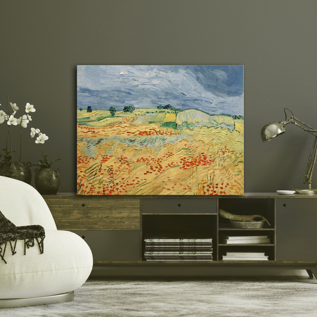 Schilderij  Vincent Van Gogh: Fields With Blooming Poppies