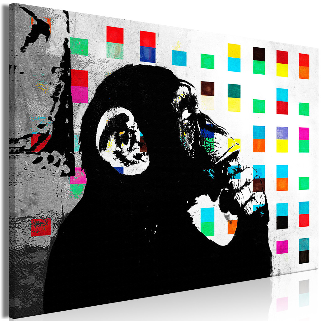 Schilderij Pensive Chimpanzee [Large Format]