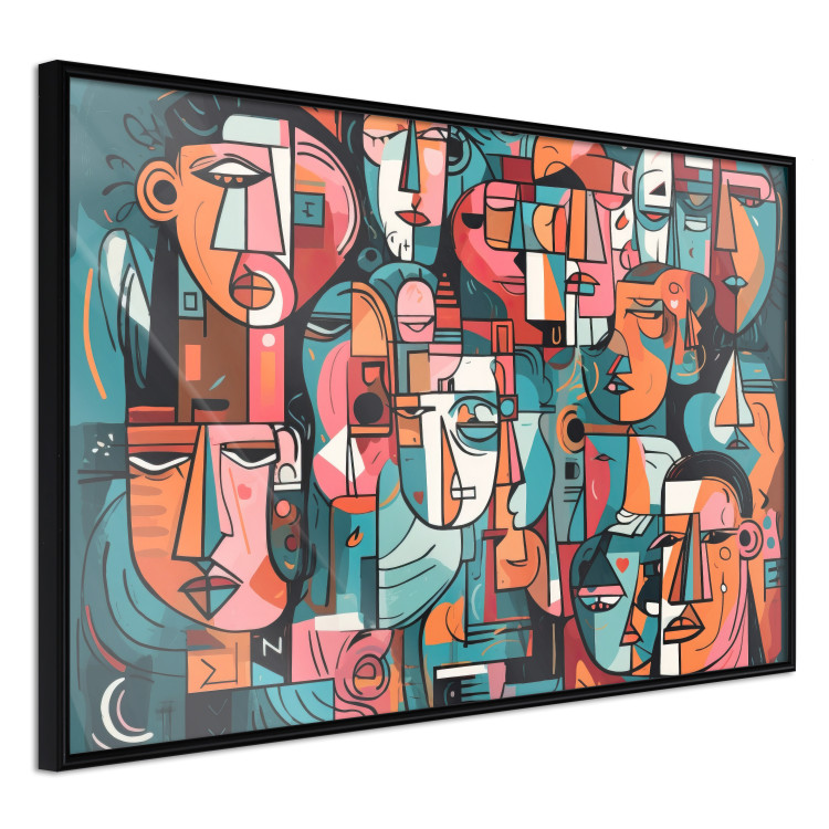 Póster Cubist Faces - Composition Created by Artificial Intelligence 151150 additionalImage 8