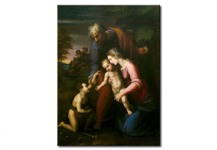 Reproduction sur toile La Sainte Famille avec l'enfant de Saint-Jean 51150