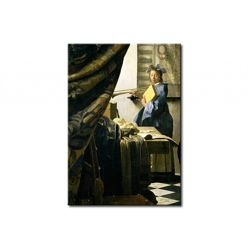 Schilderij  Jan Vermeer: The Artist's Studio