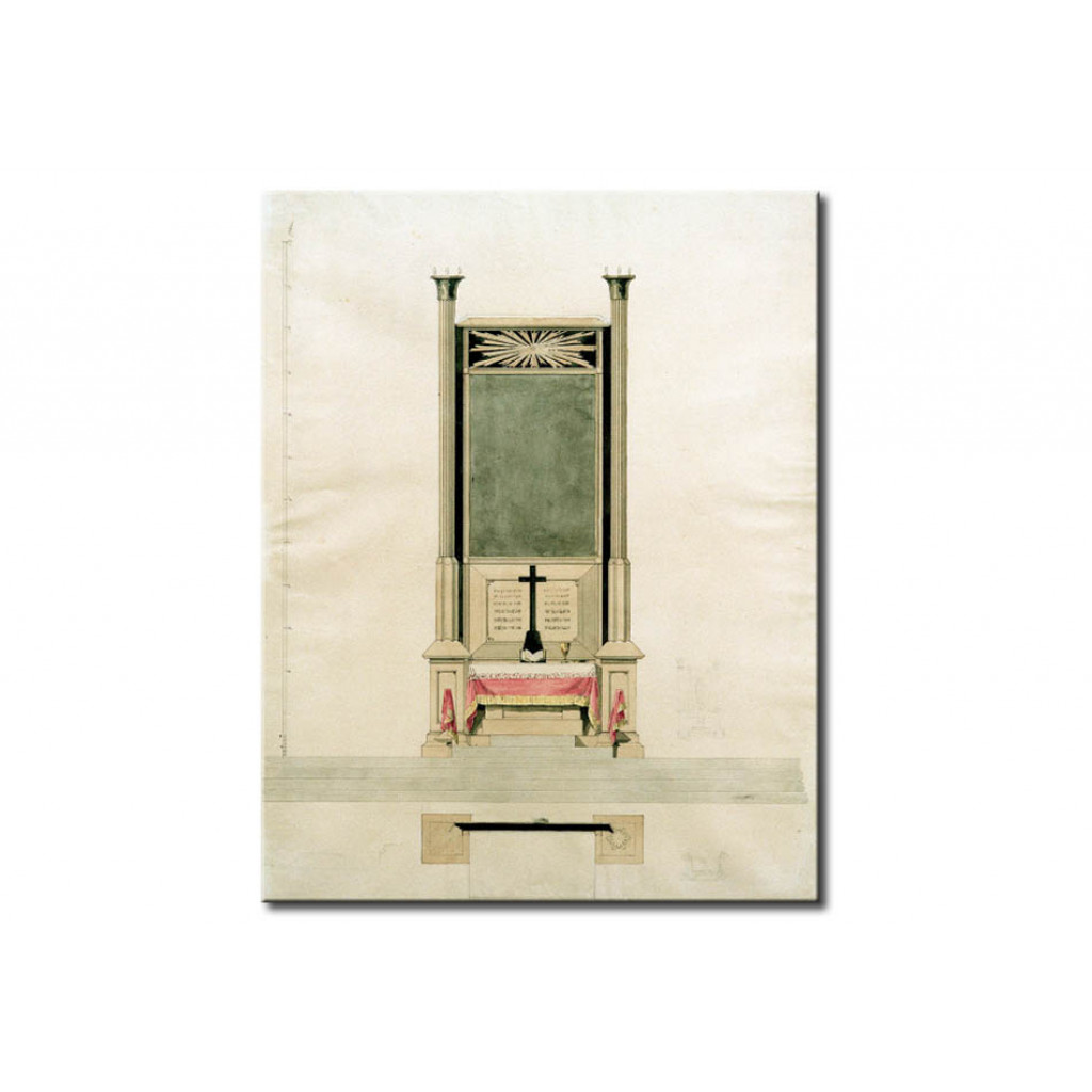 Schilderij  Caspar David Friedrich: Sketch For An Altar With Eye Of God