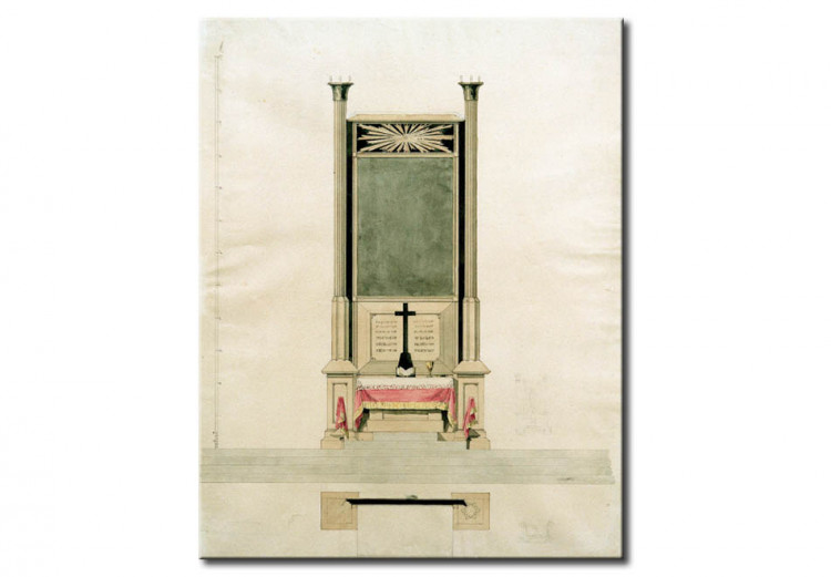 Reprodukcja obrazu Sketch for an altar with eye of God 54050
