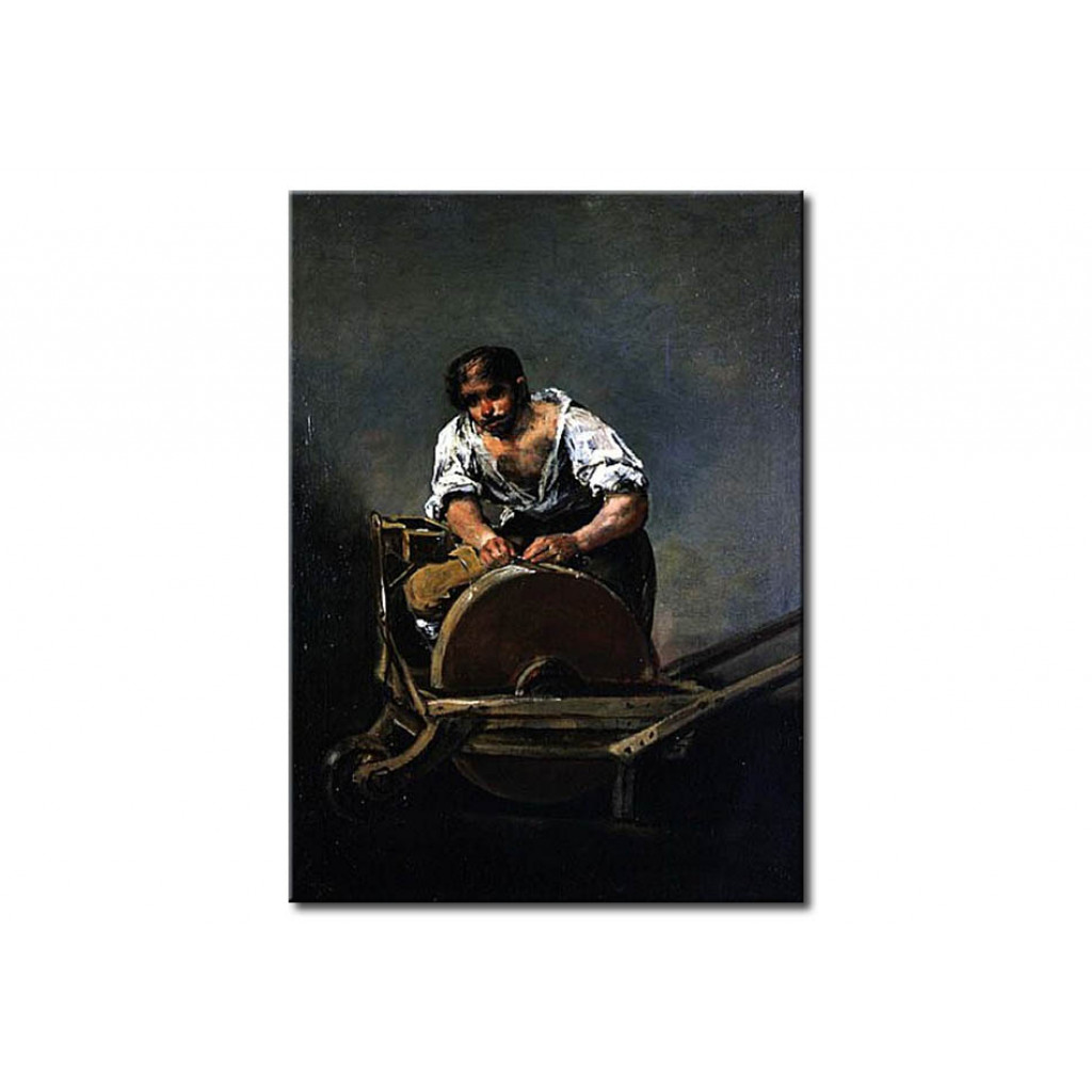 Schilderij  Francisco Goya: The Knife-Grinder