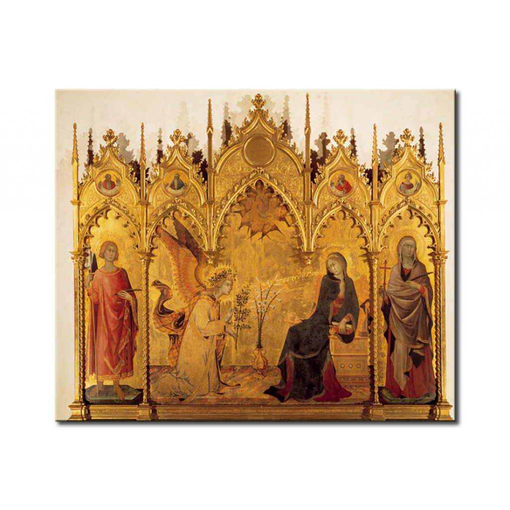 Reprodução De Arte Annunciation / The Saints Ansanus And Julitta