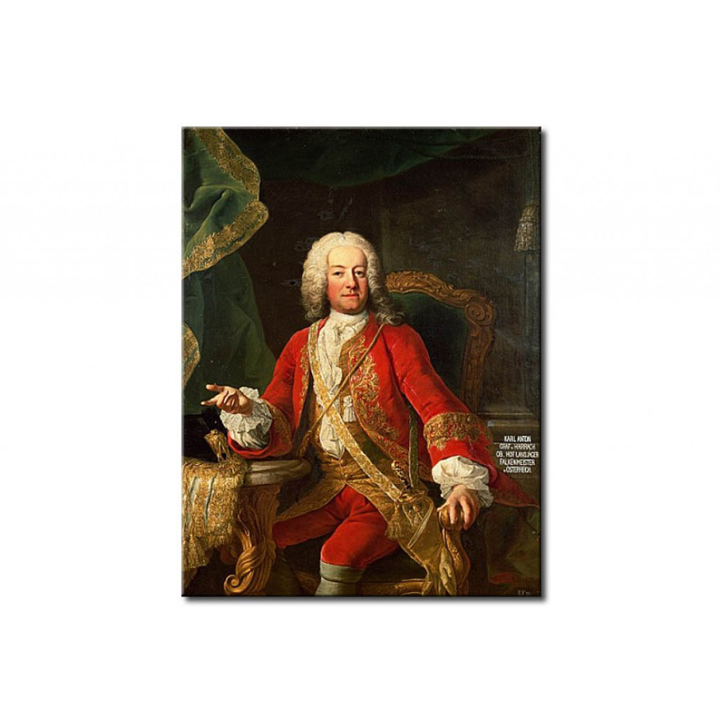 Schilderij  Martin Van Meytens: Count Carl Anton Von Harrach, Master Falconer And Lord Lieutenant Of Austria