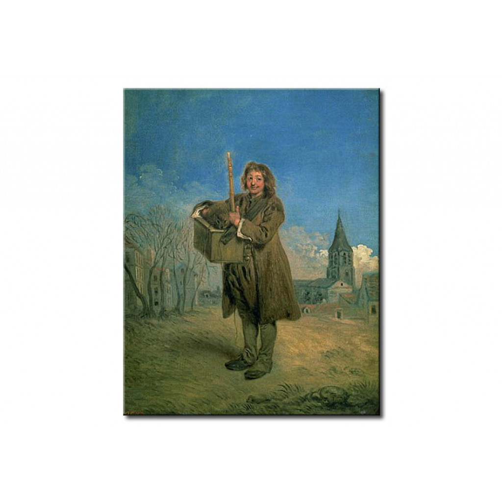Schilderij  Antoine Watteau: Savoyard With A Marmot