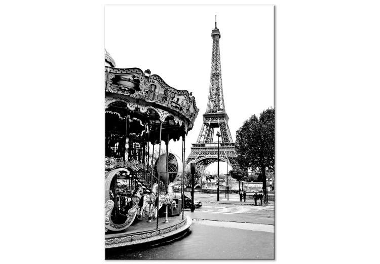 Quadro em tela Carrossel na Torre Eiffel - galeria de fotos da arquitectura de Paris 132260
