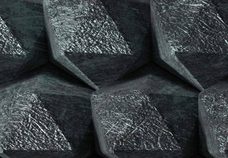 Carta da parati moderna Muro di carbone - una composizione simmetrica con figure geometriche 134660 additionalImage 3