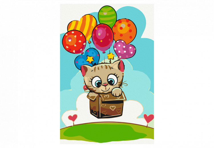 Kit de pintura artística para niños Kitten With Balloons 135260 additionalImage 4