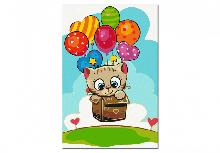 Kit de pintura artística para niños Kitten With Balloons 135260 additionalImage 5