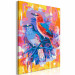 Obraz do malowania po numerach Czerwony i niebieski ptak 143660 additionalThumb 4