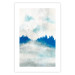 Plakat Błękitny las - delikatny zamglony pejzaż w niebieskiej tonacji 145760 additionalThumb 26