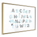 Wall Poster Polish Alphabet for Children - Gray and Blue Letters with Animals 146460 additionalThumb 7