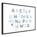 Wall Poster Polish Alphabet for Children - Gray and Blue Letters with Animals 146460 additionalThumb 6