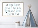 Wall Poster Polish Alphabet for Children - Gray and Blue Letters with Animals 146460 additionalThumb 13