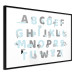 Wall Poster Polish Alphabet for Children - Gray and Blue Letters with Animals 146460 additionalThumb 4
