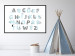 Wall Poster Polish Alphabet for Children - Gray and Blue Letters with Animals 146460 additionalThumb 15