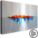 Canvas Print Fire and Water - Artistic Abstract Painting With the Texture of Paint Blots 147660 additionalThumb 6