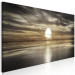 Canvas Print Sunset Over the Sea - Romantic Twilight in Sepia Colors 149060 additionalThumb 2