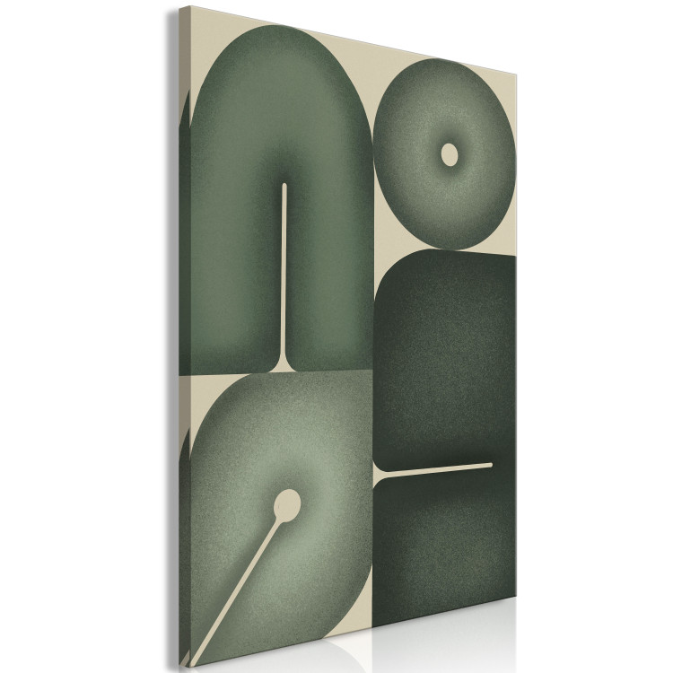 Canvas Print Sage Shapes - Geometric Forms in Shades of Green 150060 additionalImage 2