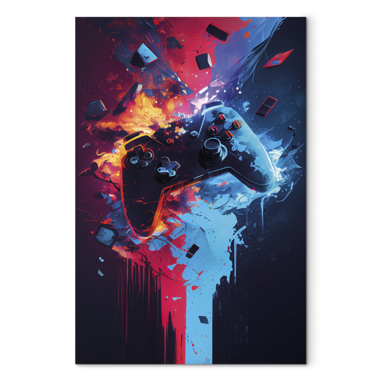 Canvas Explosion of Entertainment - An Exploding Colorful Controller for the Player’s Room