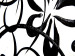 Canvas Print Black and White Flowers (3-piece) - abstraction with floral motif 46860 additionalThumb 3