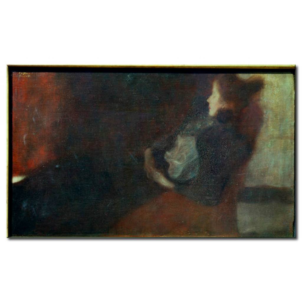 Schilderij  Gustav Klimt: Dame Am Kamin