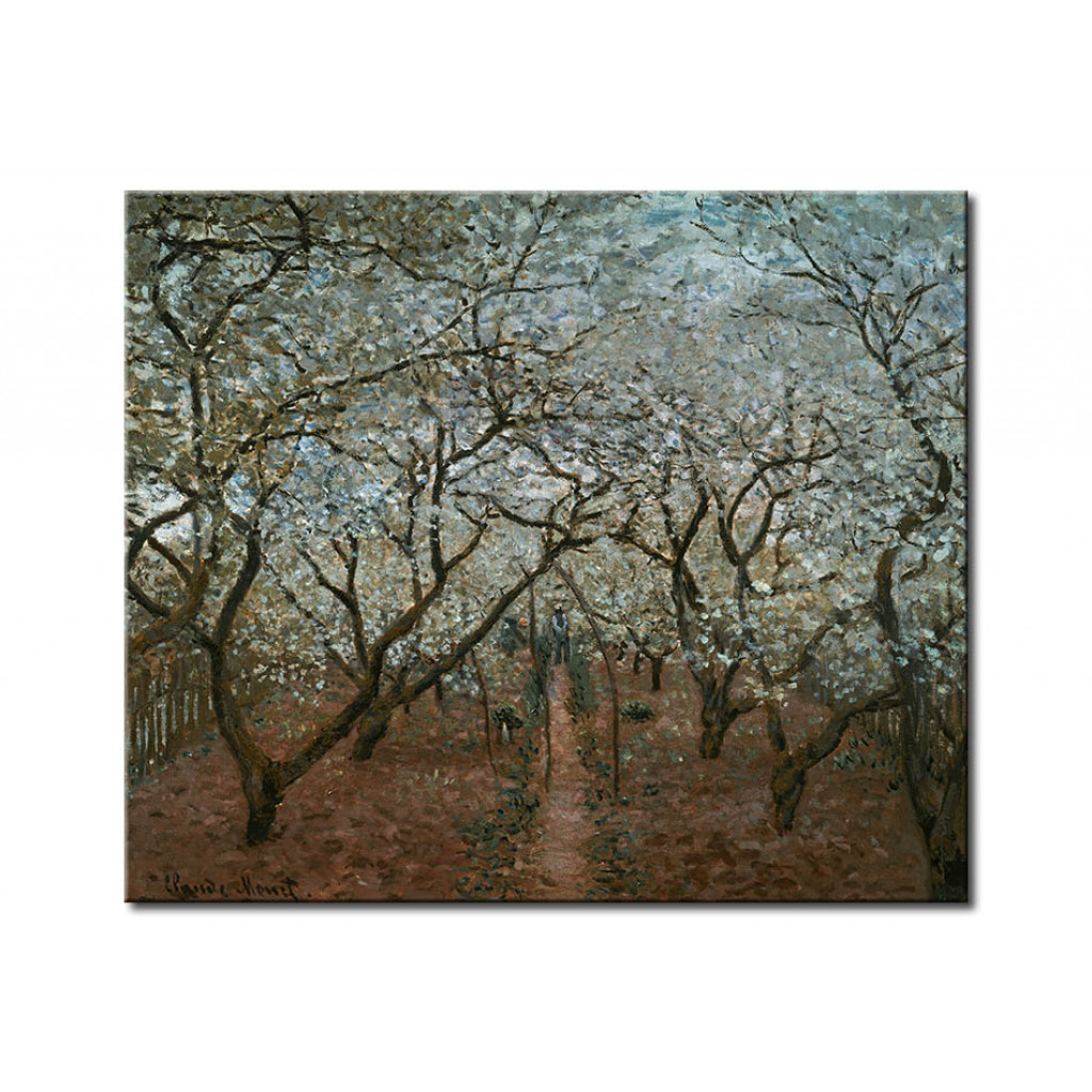 Schilderij  Claude Monet: Vergen En Fleurs, Vétheuil