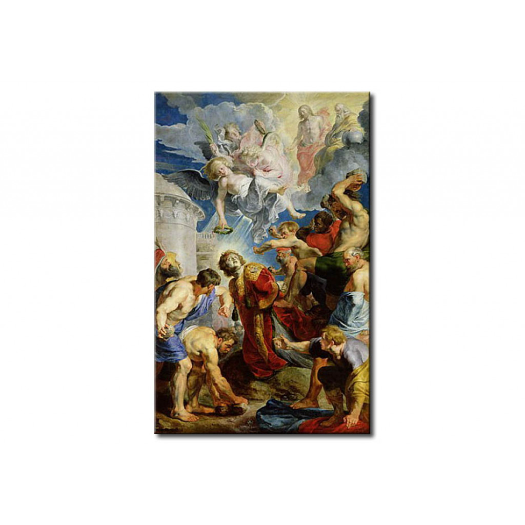 Quadro Famoso The Stoning Of St. Stephen, From The Triptych Of St. Stephen
