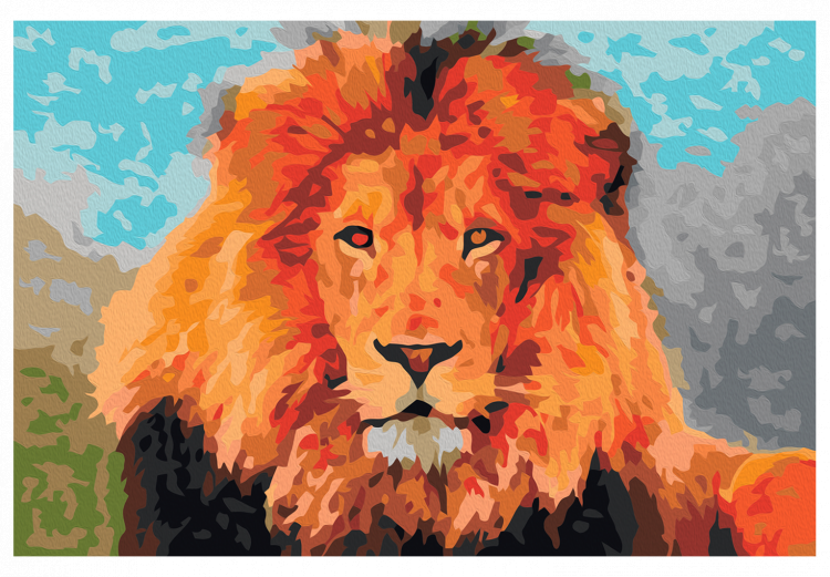 Cuadro numerado para pintar Rey león 107170 additionalImage 6
