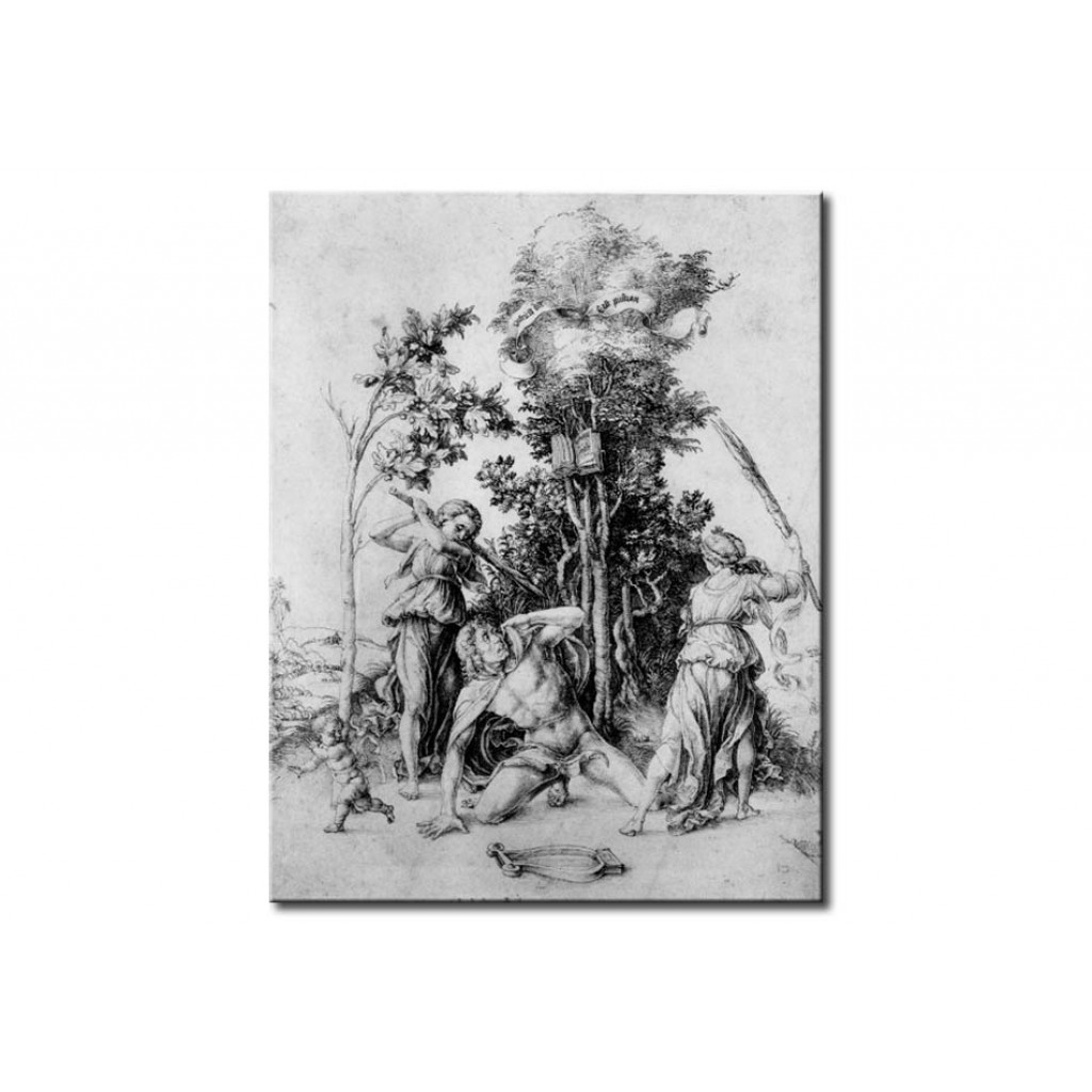 Schilderij  Albrecht Dürer: Death Of Orpheus