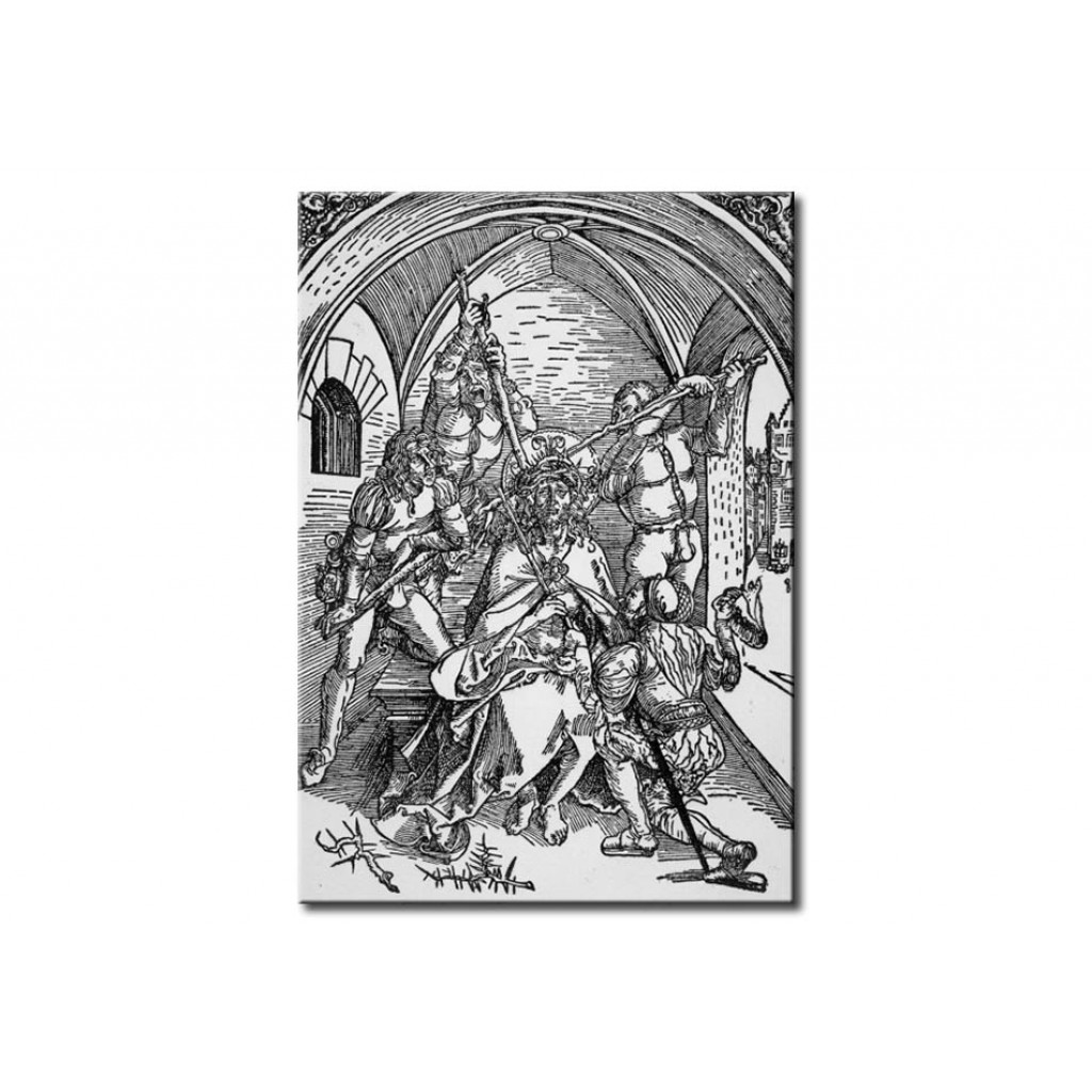 Schilderij  Albrecht Dürer: Christ Crowned With The Crown Of Thorns
