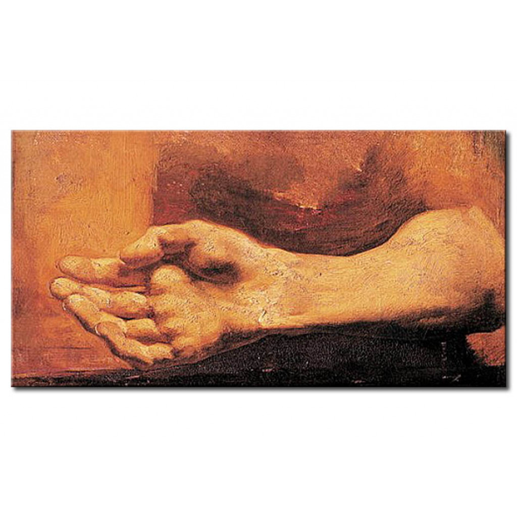 Schilderij  Théodore Géricault: Study Of A Hand And Arm