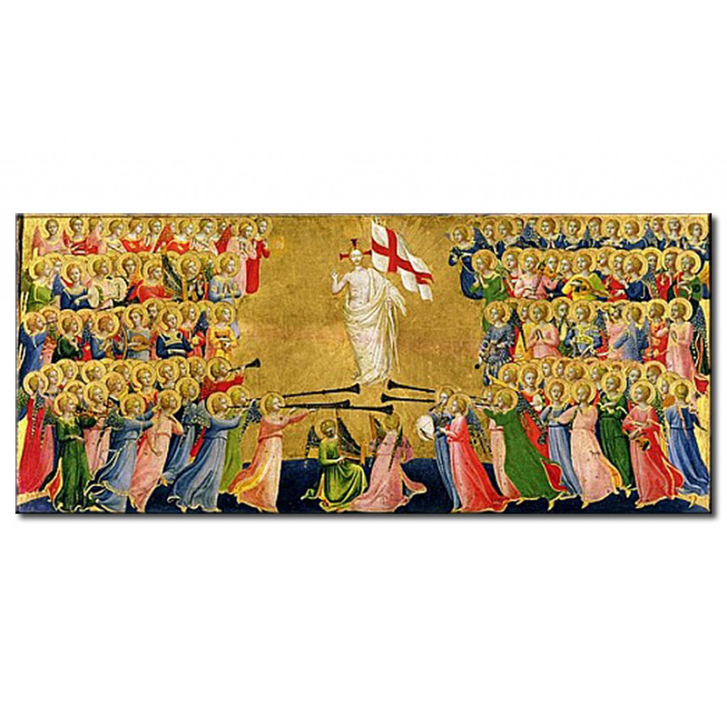 Schilderij  Fra Angelico: Christ Glorified In The Court Of Heaven