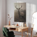 Canvas Art Print Deer in Sepia (1 Part) Vertical 119170 additionalThumb 4