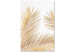 Quadro contemporaneo Golden Palm Leaves (1 Part) Vertical 125870