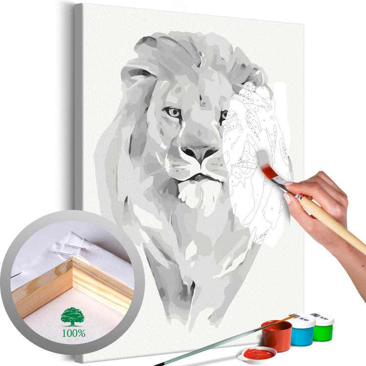 Paint by number White Lion 127970