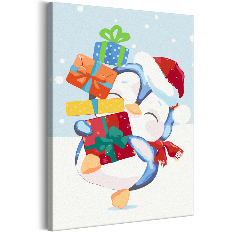 Kit de pintura artística para niños Penguin With a Gift 130770 additionalImage 4
