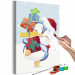 Kit de pintura artística para niños Penguin With a Gift 130770 additionalThumb 7
