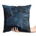 Sammets kudda Leaves in a moonlight - floral theme in the shades of blue 146770 additionalThumb 2
